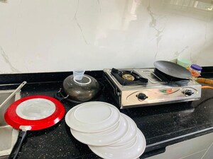 Kitchen in 3 BHK Builder Floor at Manikonda – for Rent