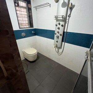 Bathroom in 2 BHK Apartment at Vrindavan Society Borivali West, Poisar – for Rent