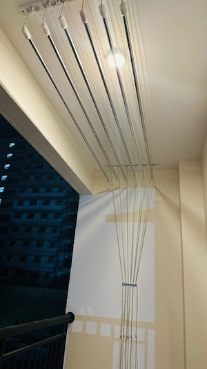 Staircase in 2 BHK Apartment at Adarsh Greens, Kogilu – for Rent