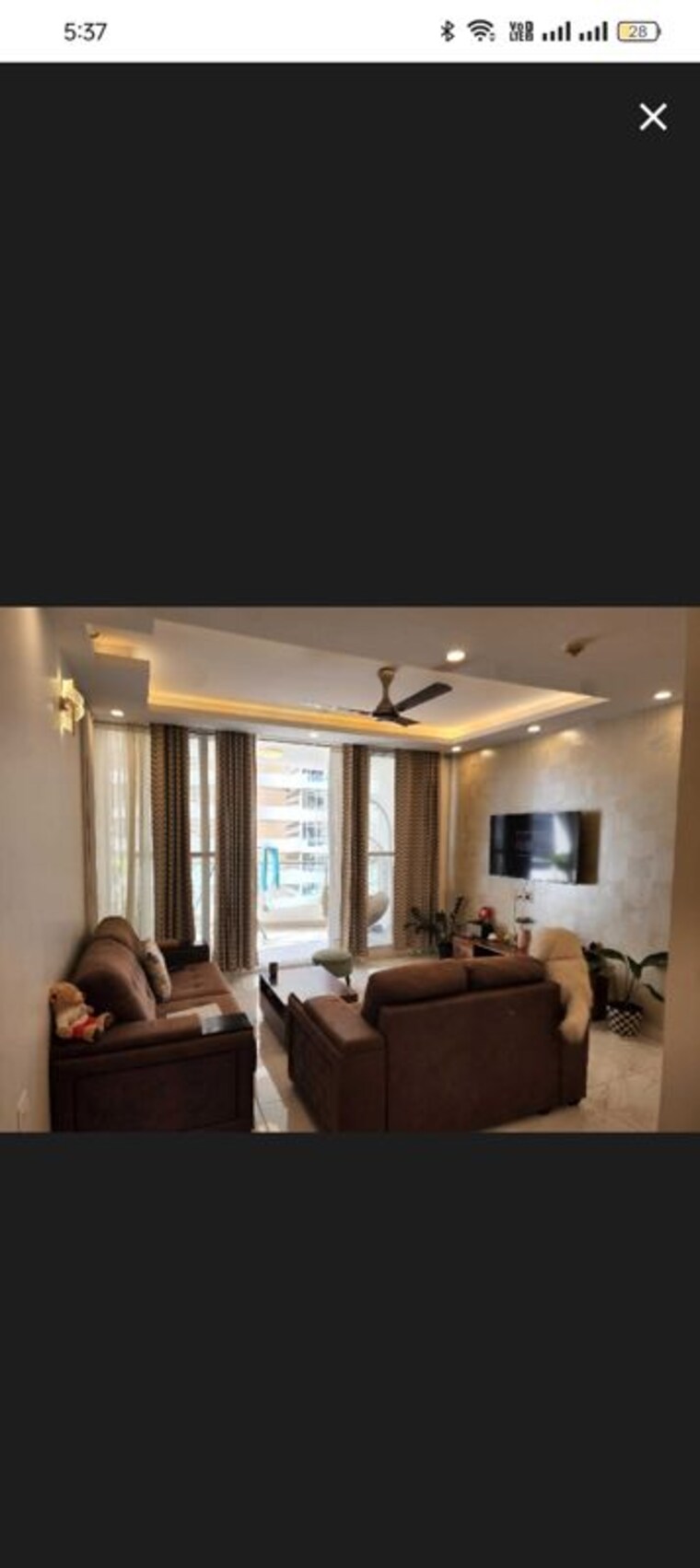 Living Room, sai-kalyan-ultima 2 Bedroom 1100 Sq.Ft. Apartment In Thanisandra Bangalore 9688958