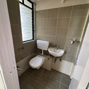 Bathroom in 3 BHK Apartment at Chheda Heights, Sadan Wadi – for Rent