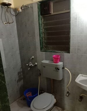 Bathroom in 1 BHK Apartment at Sheth Vasant Galaxy, Goregaon West – for Rent