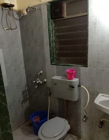 Bathroom in 1 BHK Apartment at Sheth Vasant Galaxy, Goregaon West – for Rent