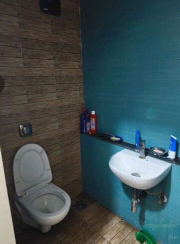 Bathroom in 1 BHK Apartment at Lodha Crown Quality Homes, Majiwada – for Rent