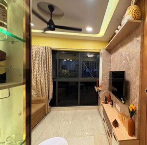 Balcony in 1 BHK Apartment at Lodha Crown Quality Homes, Majiwada – for Rent