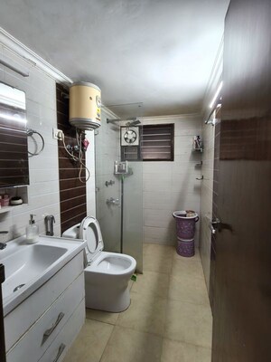 Bathroom in 2 BHK Apartment at Vasant Kunj – for Rent