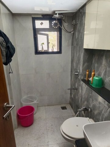 Bathroom in 2.5 BHK Apartment at Majestic Amarjyoti CHS, Chembur – for Rent