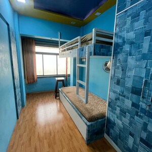 Staircase in 1.5 BHK Apartment at The Discovery CHS, Rajendra Nagar – for Rent