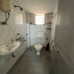 Bathroom in 2 BHK Apartment at Shiv Hara CHS, Asara Colony – for Rent