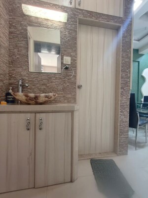Bathroom in 1 BHK Apartment at Royal Pleasant Park CHS, Malad West – for Rent