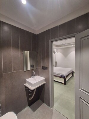 Kitchen in 1 RK Builder Floor at DLF City Phase III, Sector 24 – for Rent