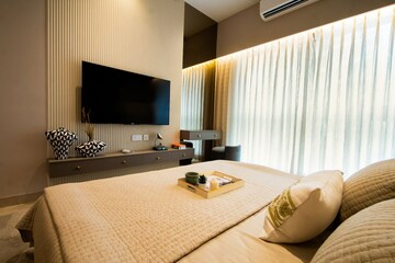 Bedroom in 3 BHK Builder Floor at Delta Aveon City, Rabale – for Sale