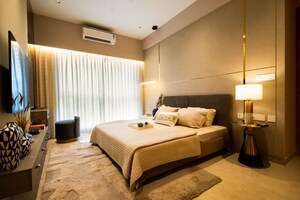 Living Room in 3 BHK Builder Floor at Delta Aveon City, Rabale – for Sale