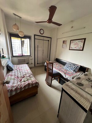 Bedroom in 2 BHK Apartment at Cosmos Habitat, Majiwada – for Rent