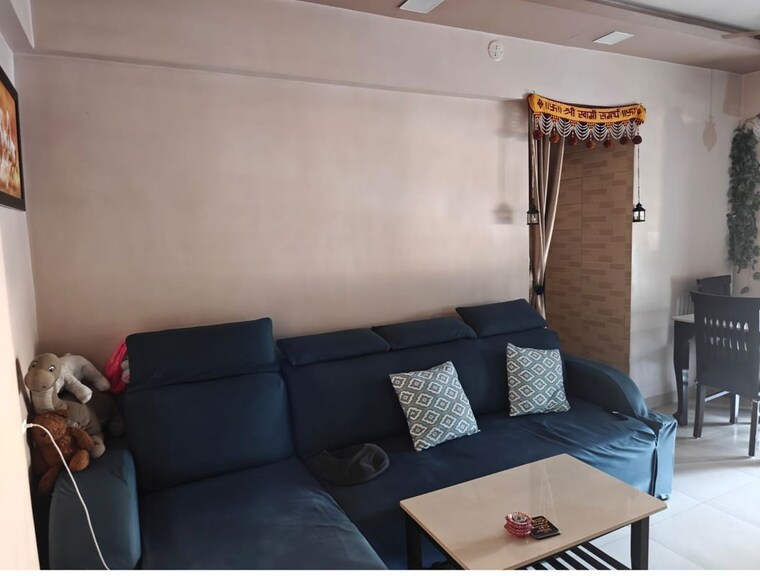 Living Room, om-sai-plaza 2 Bedroom 600 Sq.Ft. Apartment In Ghodbunder Road Thane 9922823