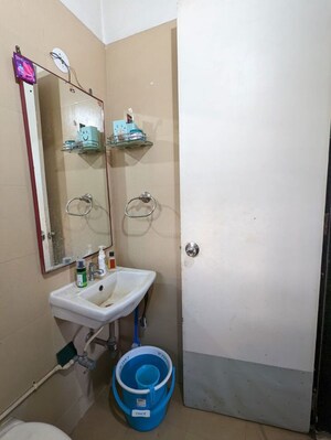 Bathroom in 1 BHK Apartment at Kalpataru Immensa B, Kolshet Road – for Rent