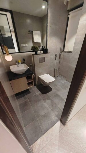 Bathroom in 2 BHK Apartment at Naman Habitat, Andheri West – for Rent
