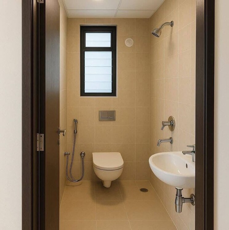 Bathroom, kt-sai-view 1 Bedroom 429 Sq.Ft. Apartment In New Panvel West Navi Mumbai 9923052