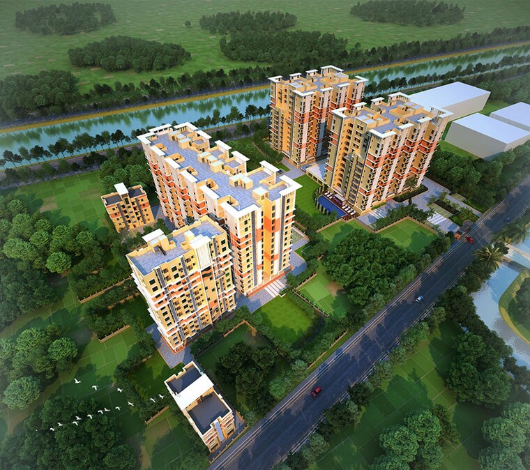 Master Plan, shrachi-greenwood-nest 2 Bedroom 722 Sq.Ft. Apartment In Rajarhat New Town Kolkata 9923067