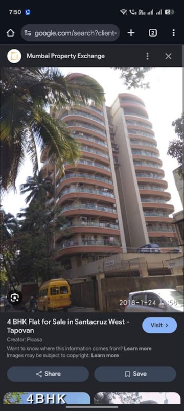 4 BHK Apartment For Sale in Tapovan CHS, Santacruz West