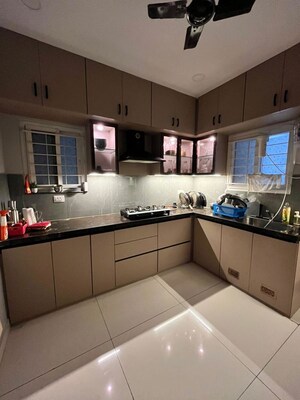 Kitchen in 3 BHK Apartment at Aparna Sarovar, Nallagandla – for Rent