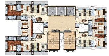Floor Plan in 3 BHK Apartment at Spenta Medius, Matunga West – for Sale