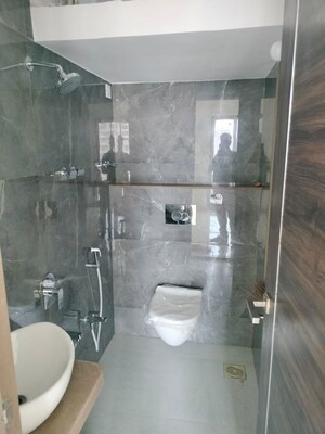 Bathroom in 1 BHK Apartment at JP North Alexa, Mira Road – for Rent