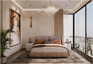 Bedroom in 4 BHK Apartment at Sugee Samruddhi, Shivaji Park – for Sale