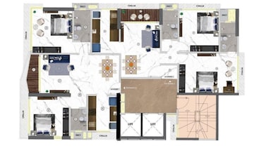 Floor Plan in 2 BHK Apartment at Dadar West – for Sale