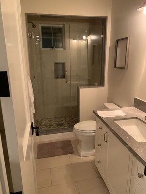 Bathroom in 3 BHK Apartment at Lodha New Cuffe Parade, Wadala – for Rent