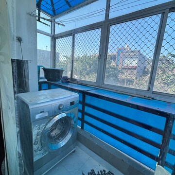 Balcony in 3 BHK Apartment at MI Riviera Residency, Malesemau – for Rent