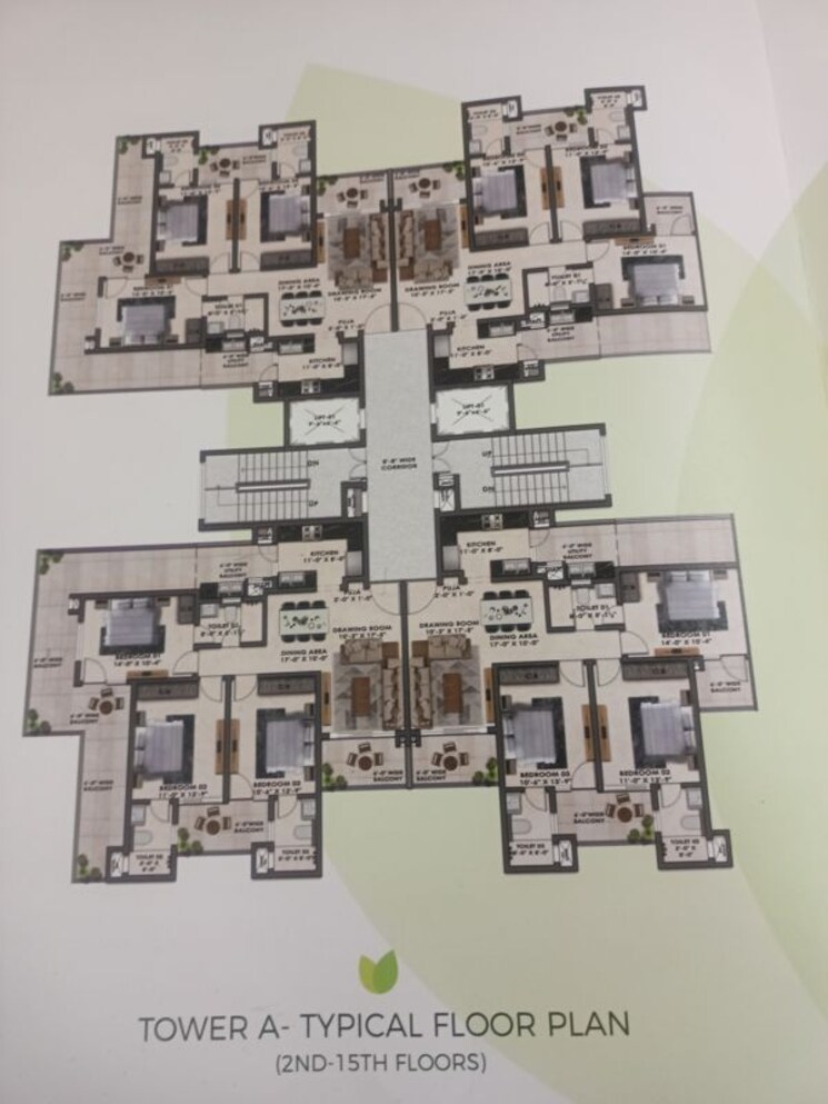 Master Plan, kharar landran road 3 Bedroom 1700 Sq.Ft. Apartment In Kharar Landran Road Mohali 9923335