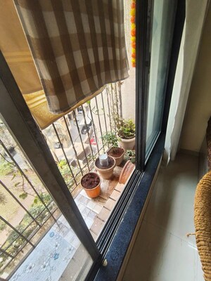 Balcony in 1 BHK Apartment at Raunak Unnathi Greens, Kasarvadavali – for Sale