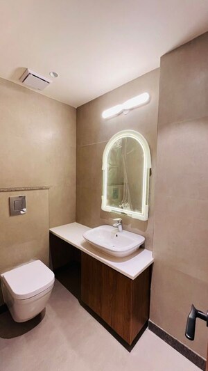 Bathroom in 4 BHK Builder Floor at Ansal API Esencia, Sector 67 – for Sale