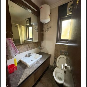 Bathroom in 3 BHK Builder Floor at Hemkunt Colony – for Rent