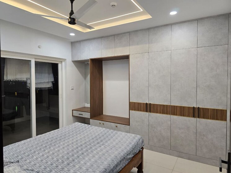Bedroom, ambience-courtyard 3 Bedroom 1640 Sq.Ft. Apartment In Manikonda Hyderabad 9923618