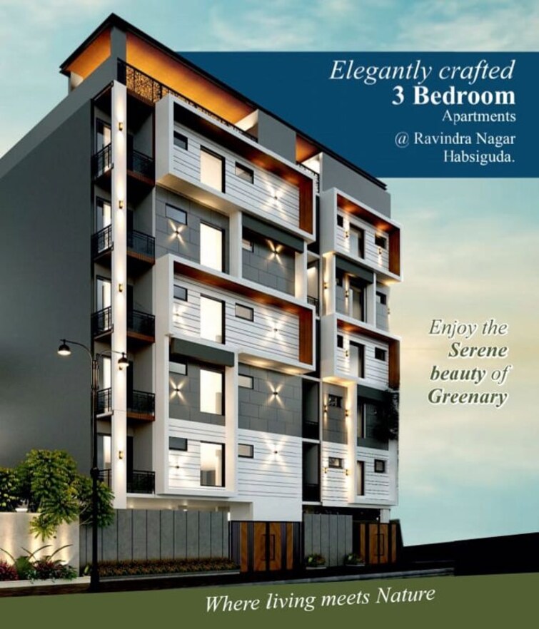 Cover Image, habsiguda 3 Bedroom 1951 Sq.Ft. Apartment In Habsiguda Hyderabad 9558435