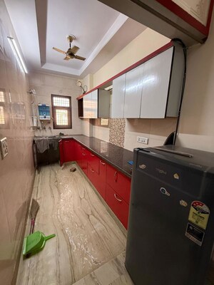 Kitchen in 2 BHK Builder Floor at Paschim Vihar – for Rent