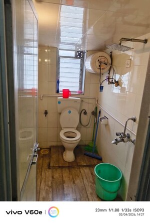 Bathroom in 2 BHK Apartment at Gracious CHS, Andheri East – for Rent
