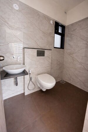 Bathroom in 3 BHK Apartment at Lotus Aurus, Andheri West – for Rent