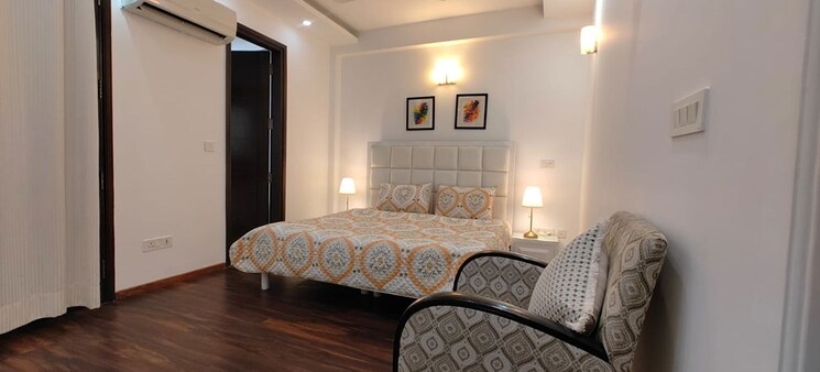 Master Bedroom, greater kailash i 3 Bedroom 2700 Sq.Ft. Builder Floor In Greater Kailash I Delhi 9910353