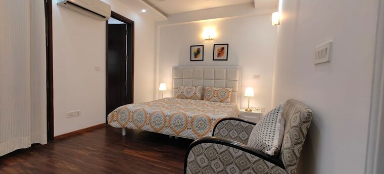 Master Bedroom, greater kailash i 3 Bedroom 2700 Sq.Ft. Builder Floor In Greater Kailash I Delhi 9910353