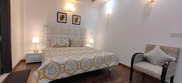 Master Bedroom, greater kailash i 3 Bedroom 2700 Sq.Ft. Builder Floor In Greater Kailash I Delhi 9910353