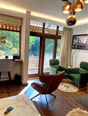 Living Room in 3 BHK Builder Floor at Greater Kailash I – for Rent