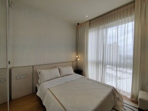 Bedroom in 3 BHK Apartment at Bhartiya City Leela Residences, Thanisandra Main Road – for Rent