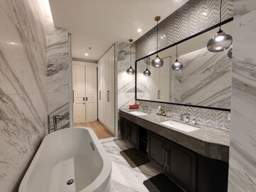 Kitchen in 3 BHK Apartment at Bhartiya City Leela Residences, Thanisandra Main Road – for Rent