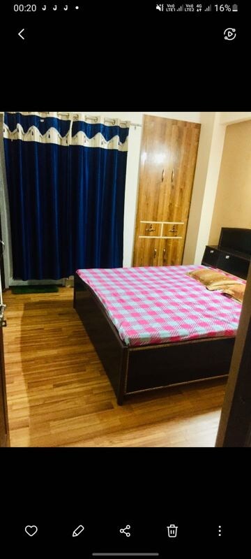 Bedroom in 2 BHK Apartment at Bankey Bihari Aggarwal Heights, Raj Nagar Extension – for Rent