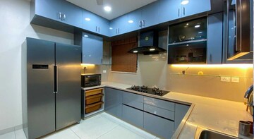 Kitchen in 3 BHK Apartment at Aparna Sarovar Zenith, Nallagandla – for Rent