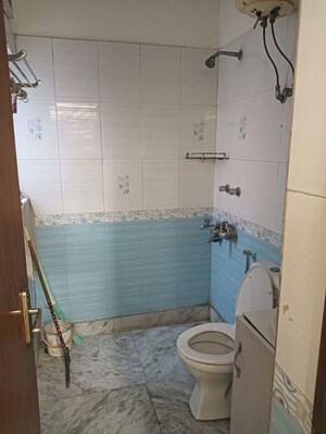 Bathroom in 1 RK Builder Floor at Palm Residency Chhatarpur, Chattarpur – for Rent