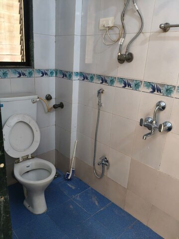 Bathroom in 1 BHK Apartment at Shelter CHS, Nerul – for Rent